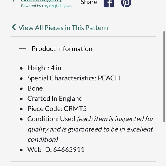 Queen's Royal Horticulture Society Hooker's Fruit Creamer Fine Bone China - Picture 4 of 10